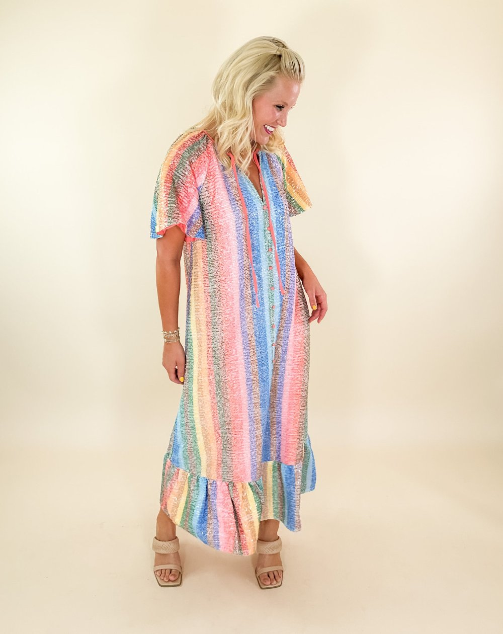 Tullah Enchanting Caftan Dress BuddyLove brand