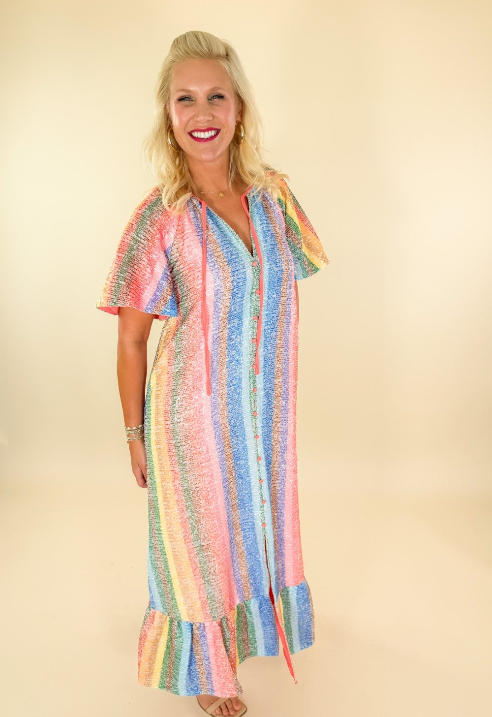 Tullah Enchanting Caftan Dress BuddyLove brand