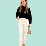 Constance Cream Wide Leg Trousers