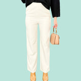 Constance Cream Wide Leg Trousers