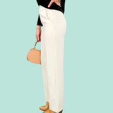 Constance Cream Wide Leg Trousers