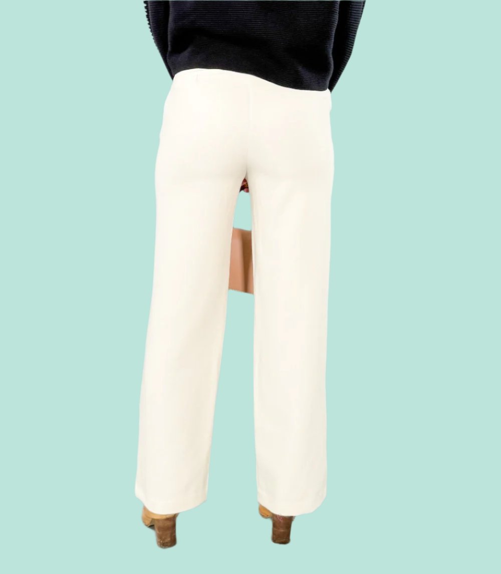 Constance Cream Wide Leg Trousers