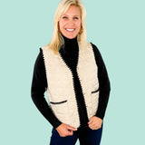 Sand Quilted Vest Entro