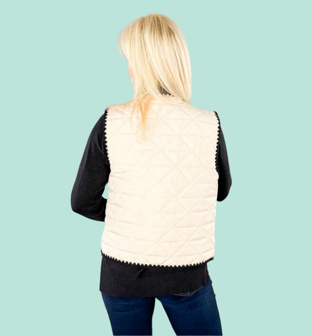 Sand Quilted Vest Entro