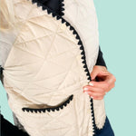 Sand Quilted Vest Entro