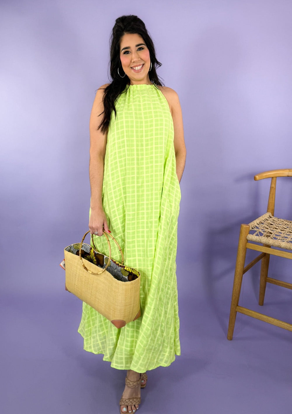 Auriane Citron Maxi Dress FRNCH |Clover and Bee