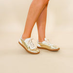 Crisp Washed Gold Sneakers Vintage Havana Sneakers