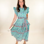 Daphne Groovy Teal Maxi Dress Victoria Dunn brand