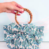 Bow Bag - Fern Blue