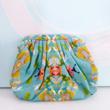 Dumpling Clutch - Stained Glass Teal