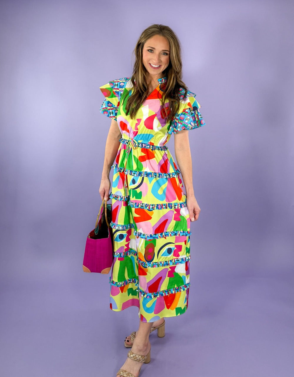 Yasmine Matisse Tiered Maxi Dress Alden Adair | Clover and Bee