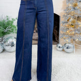 Gerhart Front Seam Dark Denim Jeans