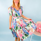 Odell Belted Painted Midi Dress Crosby by Mollie Burch brand