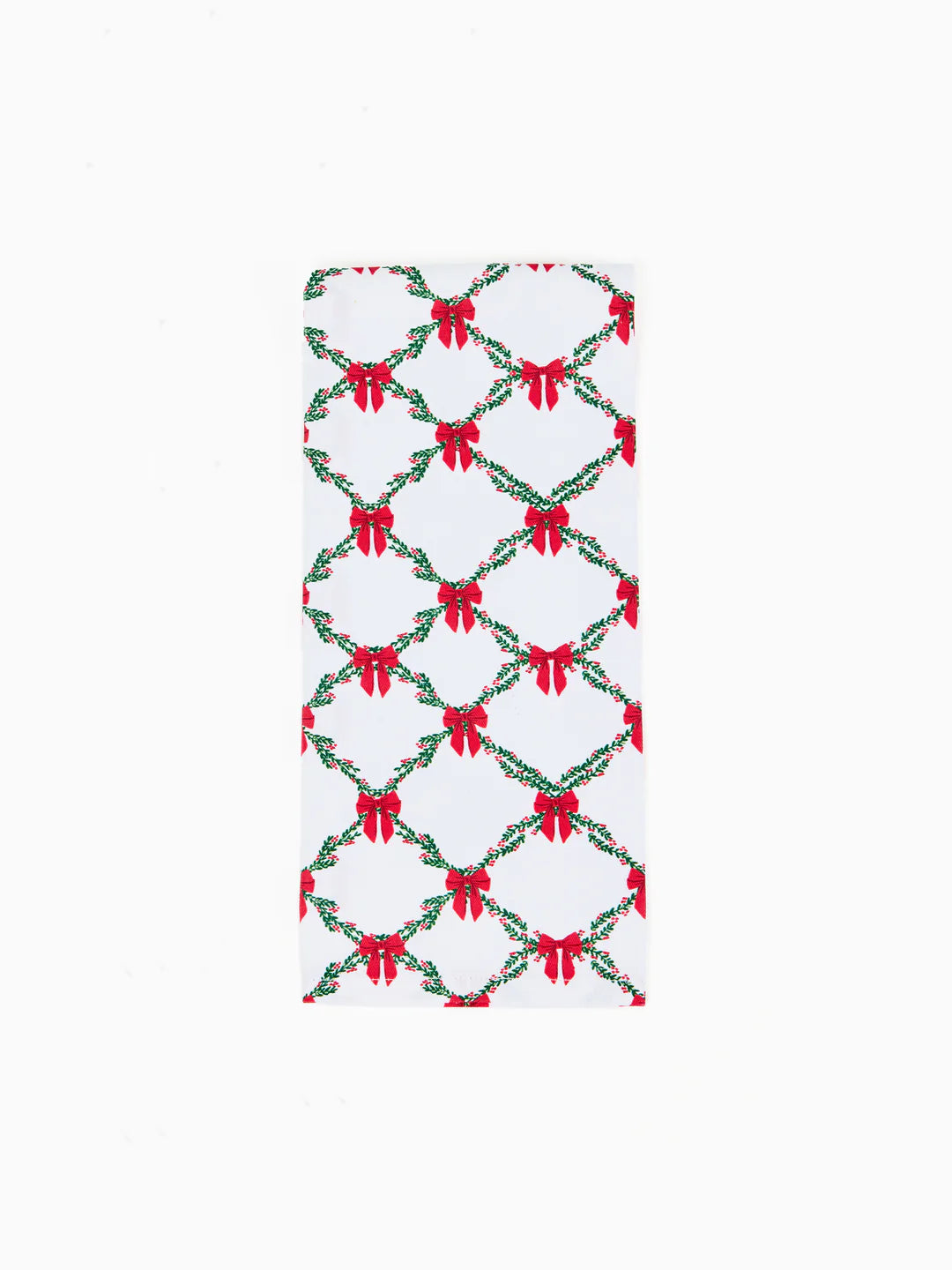 holiday trellis tea towel