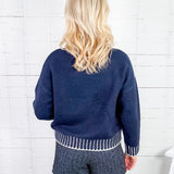 Ink Whipstitch Sweater Elan