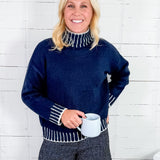 Ink Whipstitch Sweater Elan