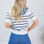 Irma Off White + Nave Stripe Sweater Allie Rose
