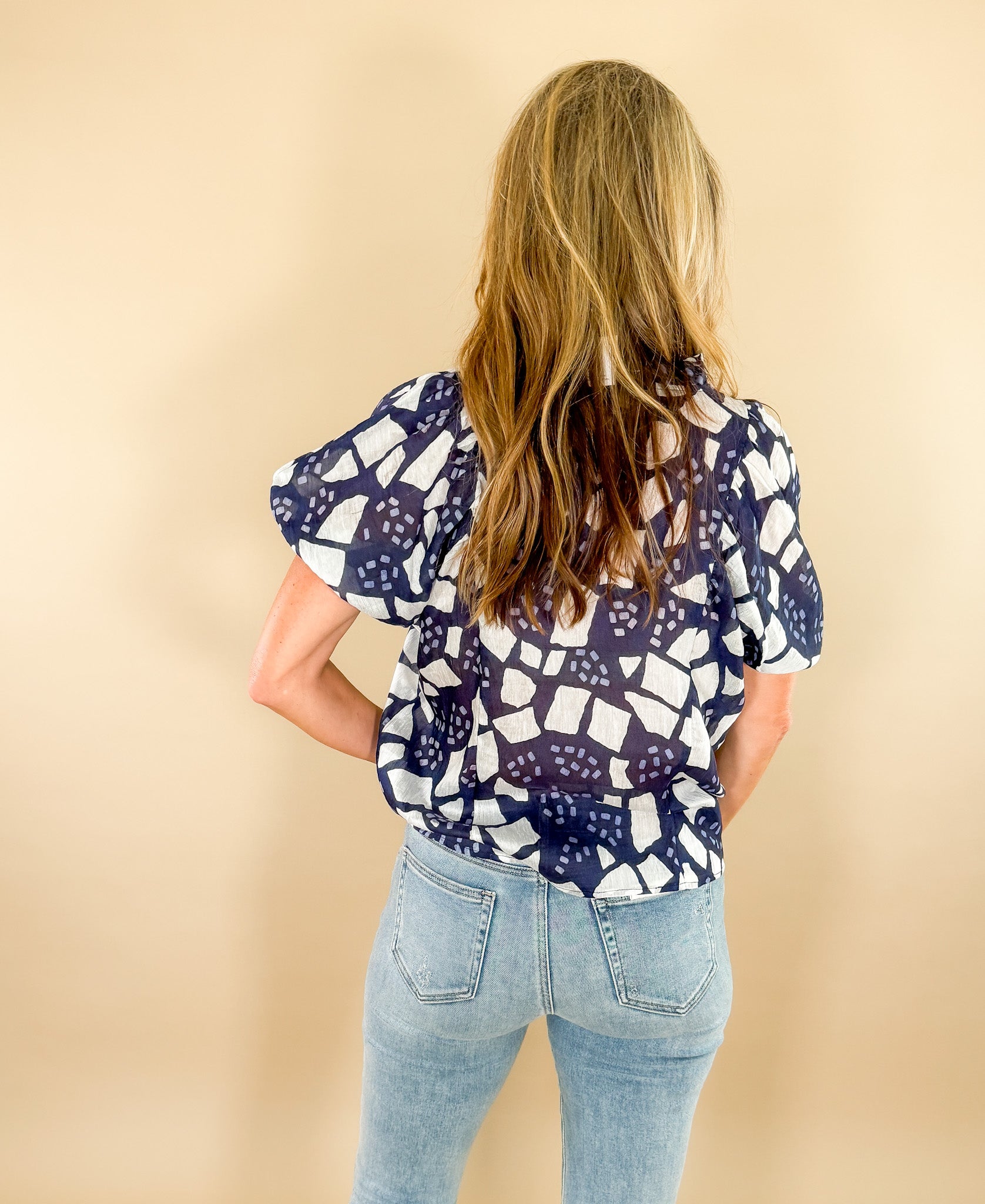 Isabella_Navy_Geometric_Top