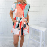 Isla Multi Prism Sport Mini Dress Elan