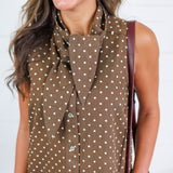 Isla Chocolate Dotty Mini Dress Entro