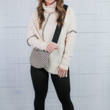 Ivory Asymmetric Turtleneck Sweater ELAN