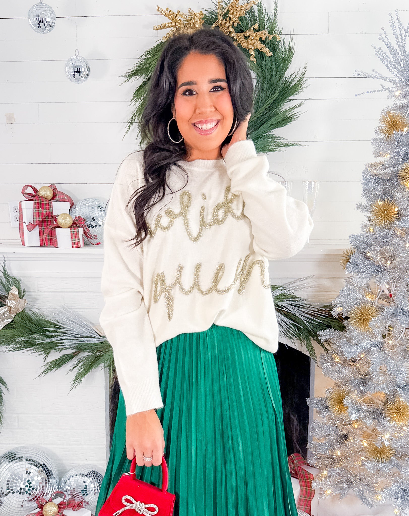 Ivory Holiday Queen Sweater