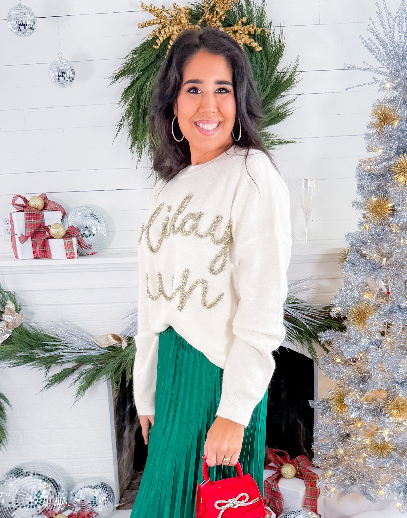 Ivory Holiday Queen Sweater