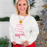 Ivory Squiggle Christmas Tree Sweater