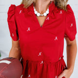 Ivy Crimson A Logo Mini Dress Mary Square
