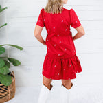 Ivy Crimson A Logo Mini Dress Mary Square