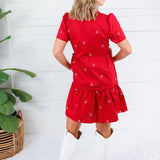 Ivy Crimson A Logo Mini Dress Mary Square