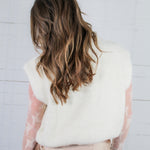 Jasmin Creme Boucle Sweater Vest FRNCH