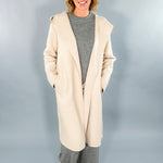 Jefferson Oatmeal Hooded Cardigan Coat Karlie