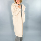 Jefferson Oatmeal Hooded Cardigan Coat Karlie