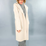 Jefferson Oatmeal Hooded Cardigan Coat Karlie