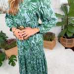 Jenny Kelly Green + Aqua Maxi Dress Briton Court
