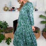 Jenny Kelly Green + Aqua Maxi Dress Briton Court