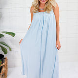 Jerrolds Baby Blue Sleeveless Maxi Dress Elle Grey