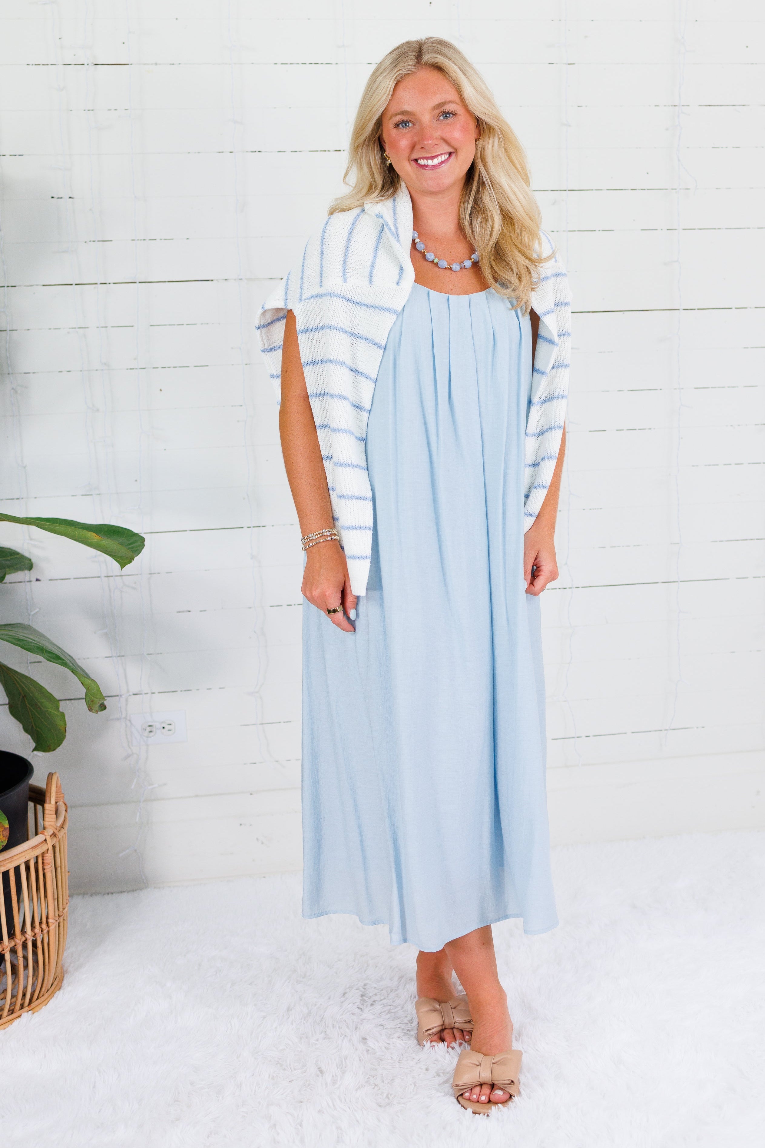 Jerrolds Baby Blue Sleeveless Maxi Dress Elle Grey