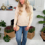 Jessica Apricot Turtleneck Sweater