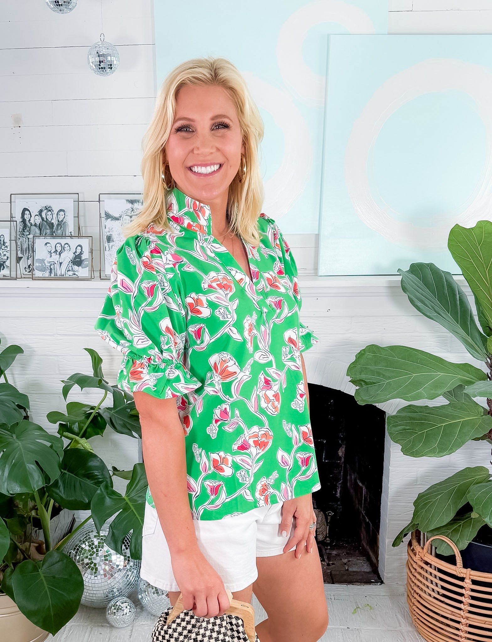 Jessica Green Pretty Petals Top Mary Square