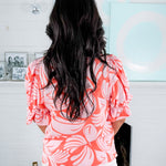 Jessica Sail Away Coral Top Mary Square
