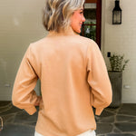 Jocelyn Camel Embossed Top Mary Square
