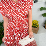 Jocelyn Rust Spot On Maxi Dress Prosperina