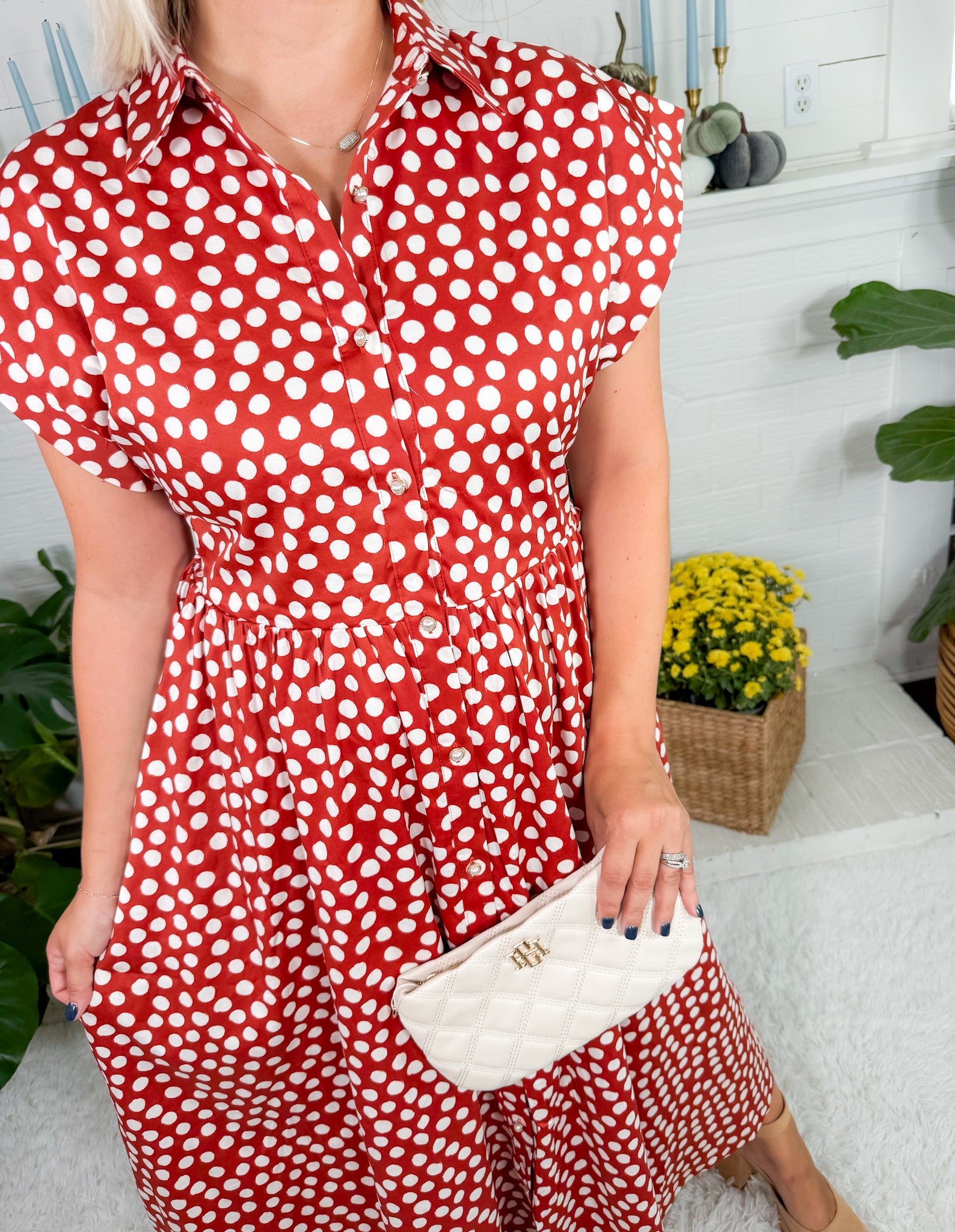 Jocelyn Rust Spot On Maxi Dress Prosperina
