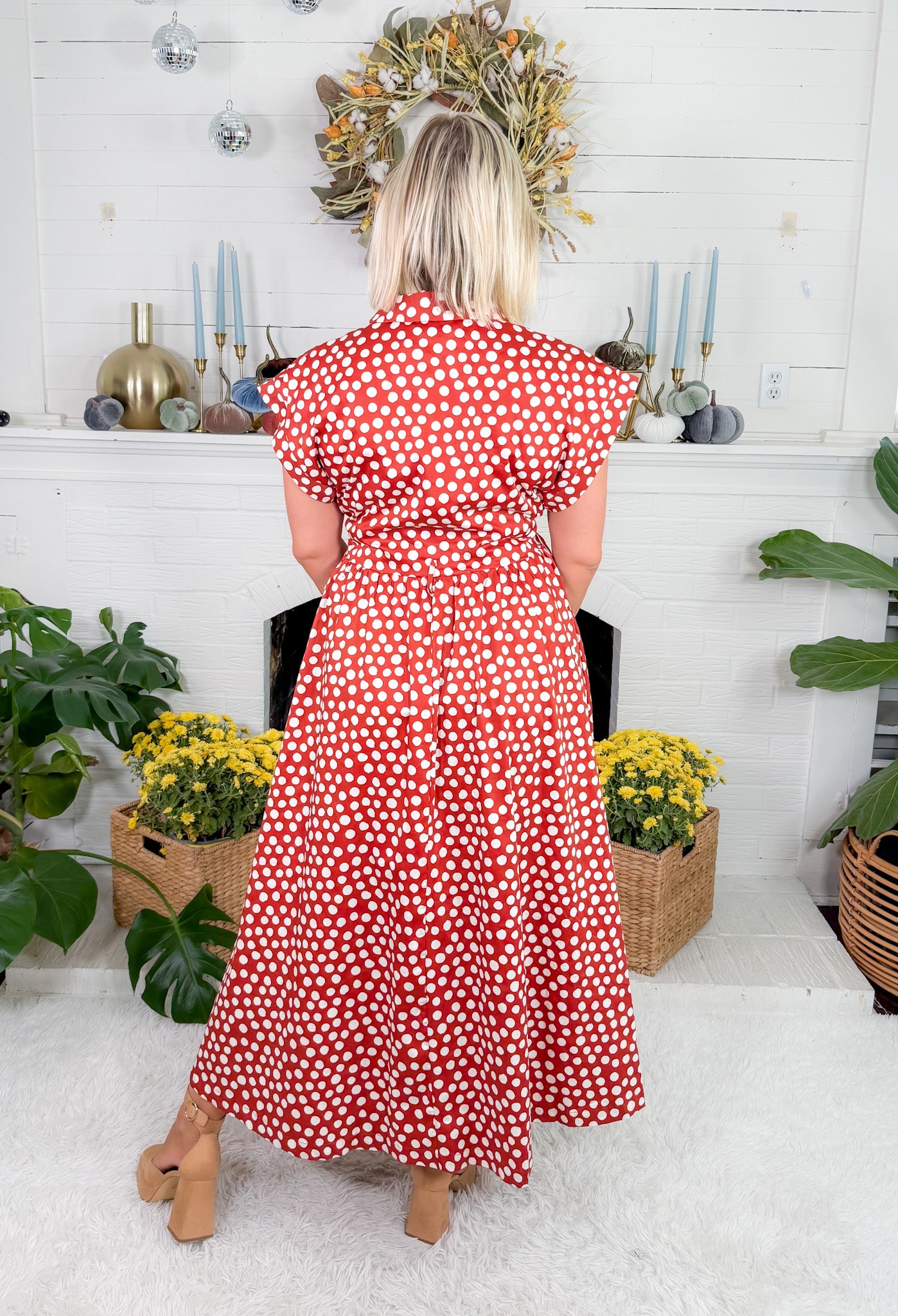 Jocelyn Rust Spot On Maxi Dress Prosperina