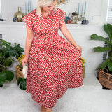 Jocelyn Rust Spot On Maxi Dress Prosperina