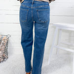 Jodi Amusement High Rise Straight Leg Jean KUT