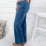 Jodi Amusement High Rise Straight Leg Jean KUT