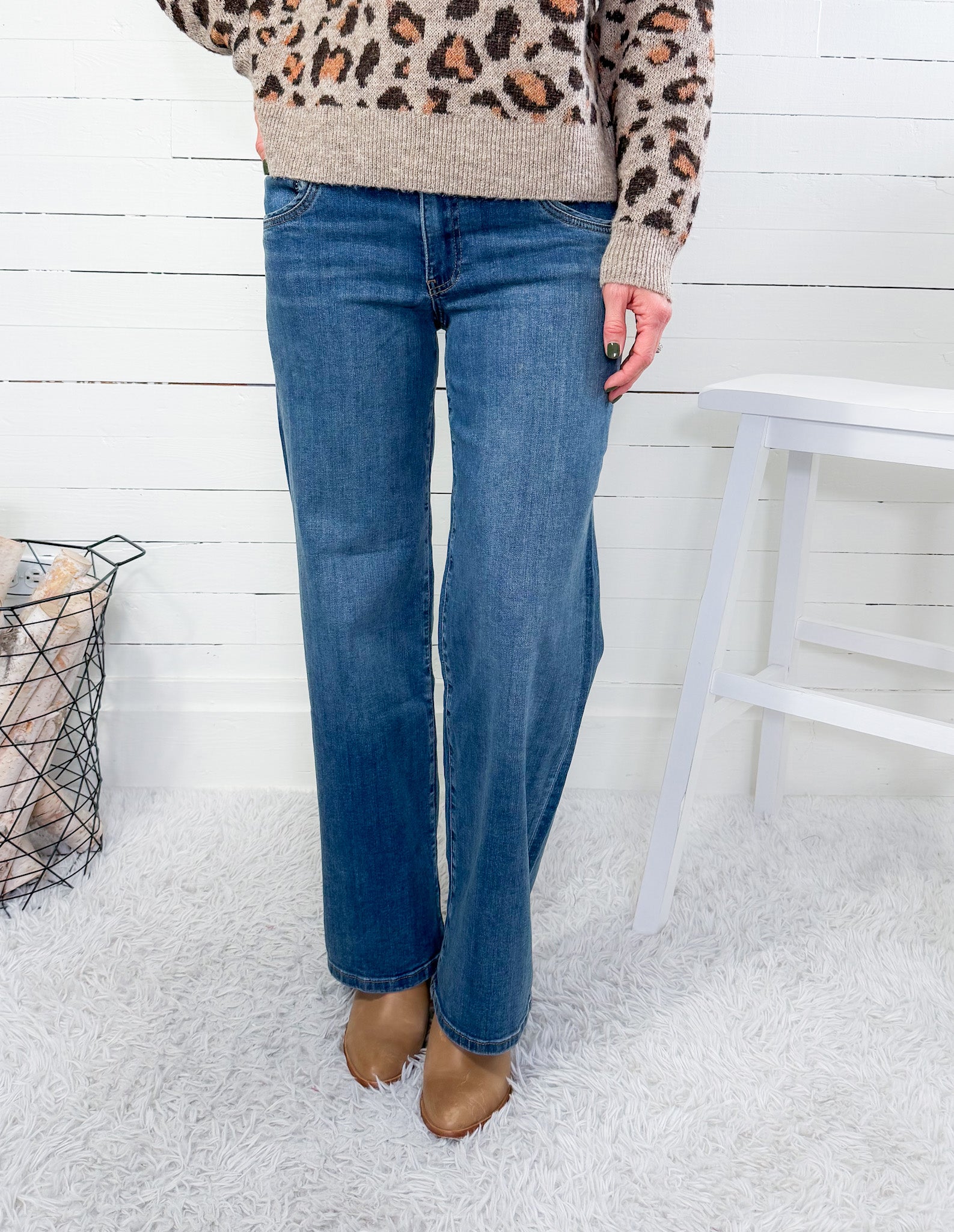 Jodi Amusement High Rise Straight Leg Jean KUT